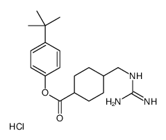 (4-tert-butylphenyl) 4-[(diaminomethylideneamino)methyl]cyclohexane-1-carboxylate,hydrochloride结构式