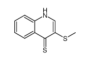 3-Methylthio-4-thioxo-1,4-dihydroquinoline结构式