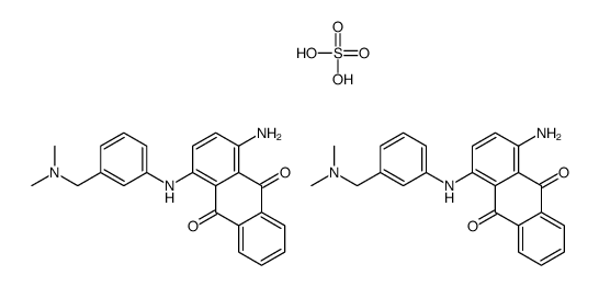 1-amino-4-[3-[(dimethylamino)methyl]anilino]anthraquinone, compound with sulphuric acid (2:1)结构式