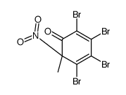 2,3,4,5-tetrabromo-6-methyl-6-nitrocyclohexa-2,4-dien-1-one Structure