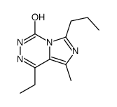 1-ethyl-8-methyl-6-propyl-3H-imidazo[1,5-d][1,2,4]triazin-4-one结构式