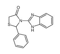 3-(1H-benzimidazol-2-yl)-2-phenyl-1,3-thiazolidin-4-one Structure