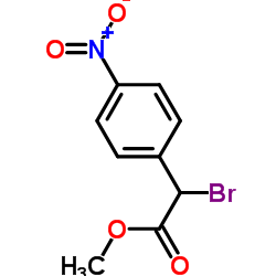 Methyl bromo(4-nitrophenyl)acetate structure