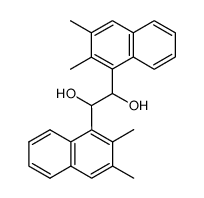 1,2-bis-(2,3-dimethyl-naphthyl-(1))-ethanediol-(1,2) Structure