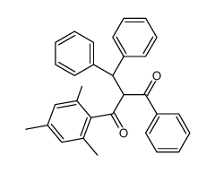 (+/-)-1-phenyl-3-(2,4,6-trimethyl-phenyl)-2-benzhydryl-propanedione-(1.3)结构式