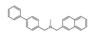 methyl-[2]naphthylmethyl-(4-phenyl-benzyl)-amine结构式