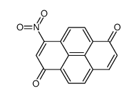 3-nitro-pyrene-1,6-dione结构式