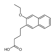 4-(3-ethoxy-[2]naphthyl)-butyric acid结构式