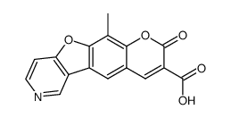 11-methyl-2-oxo-2H-chromeno[6',7':4,5]furo[3,2-c]pyridine-3-carboxylic acid Structure