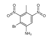 2-bromo-4-methyl-3,5-dinitro-aniline结构式