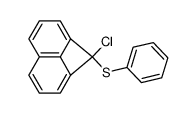 1-chloro-1-(thiophenoxy)-1H-cyclobuta(de)naphthalene Structure