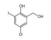 Benzenemethanol, 5-chloro-2-hydroxy-3-iodo Structure