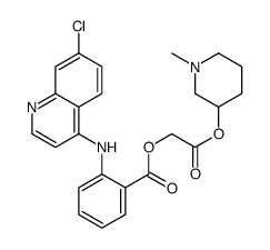 [2-(1-methylpiperidin-3-yl)oxy-2-oxoethyl] 2-[(7-chloroquinolin-4-yl)amino]benzoate Structure