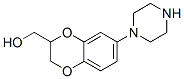 1,4-Benzodioxin-2-methanol,2,3-dihydro-7-(1-piperazinyl)-结构式