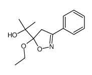 2-(5-ethoxy-3-phenyl-4,5-dihydroisoxazol-5-yl)propan-2-ol结构式