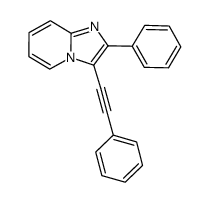 2-phenyl-3-(2-phenylethynyl)imidazo[1,2-a]pyridine结构式