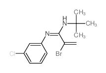 2-bromo-N-(3-chlorophenyl)-N-tert-butyl-prop-2-enimidamide structure