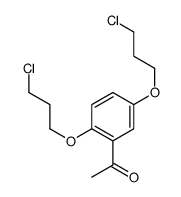 1-[2,5-Bis(3-chloropropoxy)phenyl]ethanone结构式