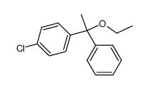 1-chloro-4-(1-ethoxy-1-phenylethyl)benzene Structure