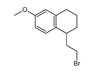 [5-(2-bromo-ethyl)-5,6,7,8-tetrahydro-[2]naphthyl]-methyl ether Structure