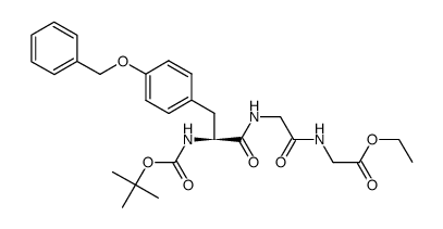 Boc-Tyr(OBzl)-Gly-Gly-OEt结构式