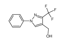 (3-(TRIFLUOROMETHYL)-1-PHENYL-1H-PYRAZOL-4-YL)METHANOL structure