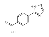 4-(1H-1,2,4-triazol-5-yl)benzoic acid structure