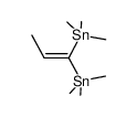 prop-1-ene-1,1-diylbis(trimethylstannane) Structure