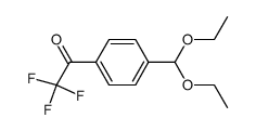 4-trifluoroacetylbenzaldehyde diethyl acetal Structure