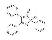 2-methoxy-1-oxido-2,4,5-triphenylimidazol-1-ium结构式