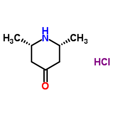 (2S,6R)-2,6-dimethylpiperidin-4-one,hydrochloride Structure