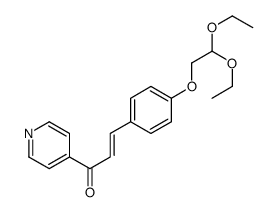 3-[4-(2,2-diethoxyethoxy)phenyl]-1-pyridin-4-ylprop-2-en-1-one结构式