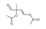 (3-acetyloxy-3-methyl-4-oxobut-1-enyl) acetate结构式