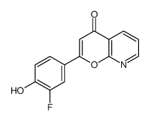 2-(3-FLUORO-4-HYDROXY-PHENYL)-PYRANO[2,3-B]PYRIDIN-4-ONE structure