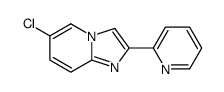 6-chloro-2-pyridin-2-ylimidazo[1,2-a]pyridine结构式