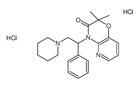 2,2-dimethyl-4-(1-phenyl-2-piperidin-1-ylethyl)pyrido[3,2-b][1,4]oxazin-3-one,dihydrochloride结构式