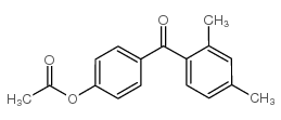 4-ACETOXY-2',4'-DIMETHYLBENZOPHENONE结构式
