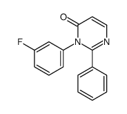 3-(3-fluorophenyl)-2-phenylpyrimidin-4-one结构式