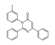 3-(3-methylphenyl)-2,6-diphenylpyrimidin-4-one Structure