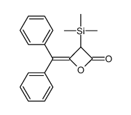 4-benzhydrylidene-3-trimethylsilyloxetan-2-one Structure