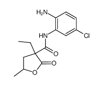 α-o-amino-m-chlorophenylaminocarbonyl-α-ethyl-γ-valerolactone Structure