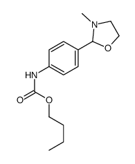 butyl N-[4-(3-methyl-1,3-oxazolidin-2-yl)phenyl]carbamate结构式