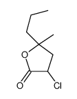 3-chloro-5-methyl-5-propyloxolan-2-one Structure