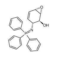 (1R,2S,3R,6S)-3-((triphenyl-5-phosphanylidene)amino)-7-oxabicyclo[4.1.0]hept-4-en-2-ol结构式