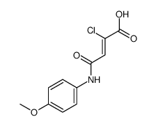 2-chloro-4-(4-methoxyanilino)-4-oxobut-2-enoic acid Structure