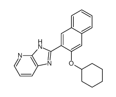 2-(3-cyclohexyloxynaphthalen-2-yl)-1H-imidazo[4,5-b]pyridine Structure