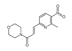 3-(6-methyl-5-nitropyridin-2-yl)-1-morpholin-4-ylprop-2-en-1-one结构式