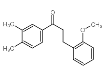 3',4'-DIMETHYL-3-(2-METHOXYPHENYL)PROPIOPHENONE结构式