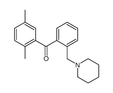2,5-DIMETHYL-2'-PIPERIDINOMETHYL BENZOPHENONE structure