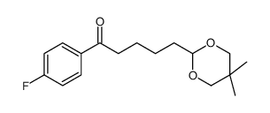 5-(5,5-DIMETHYL-1,3-DIOXAN-2-YL)-4'-FLUOROVALEROPHENONE结构式